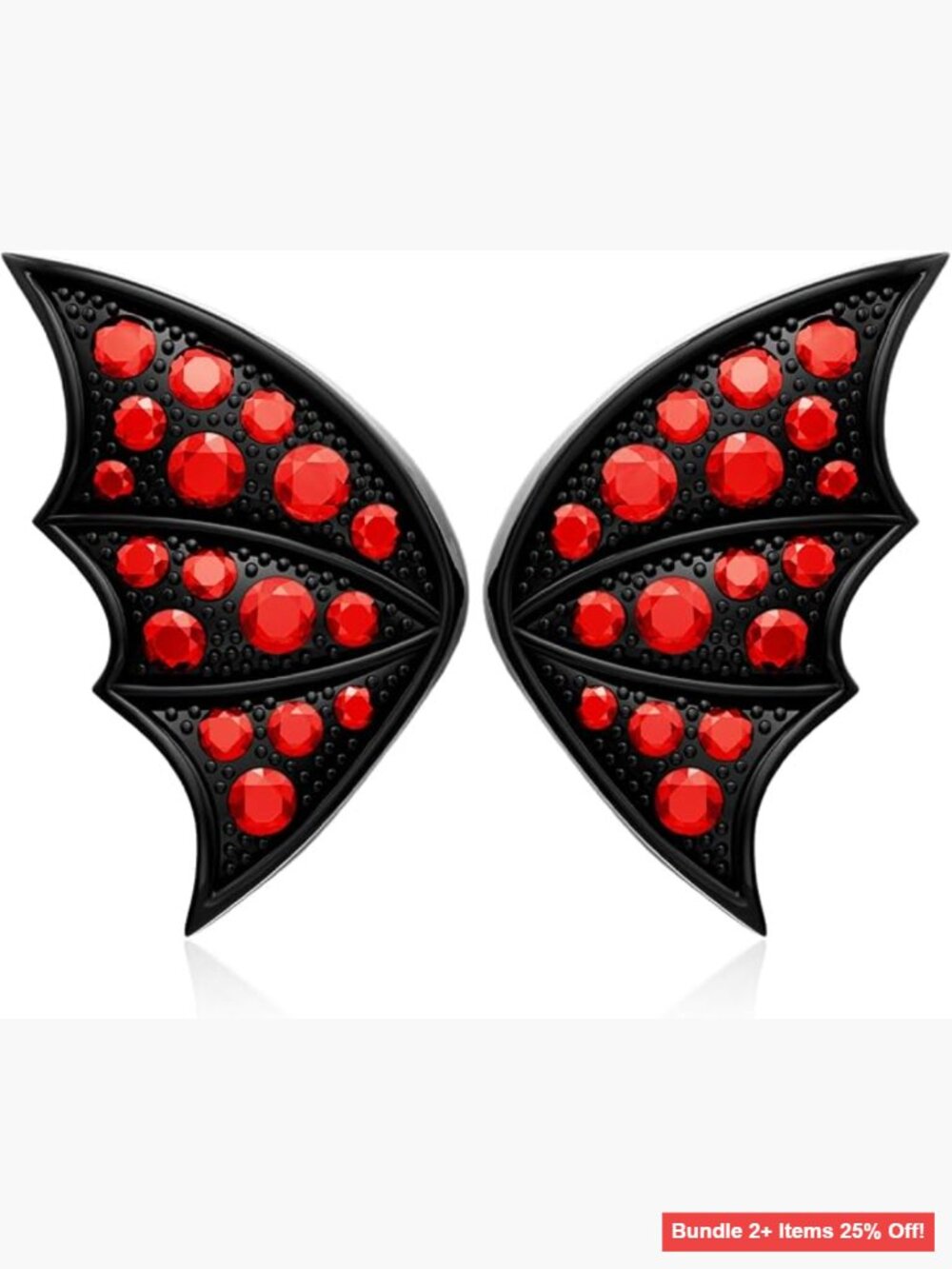 Stainless Steel Hypoallergenic Bat Butterfly Earrings with Spider Web Back